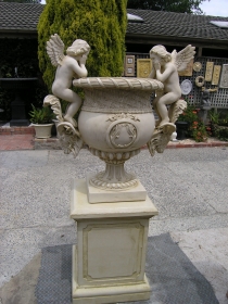 Angels Urn On Pedestal 